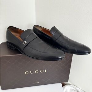 Gucci - Men’s Black Leather Loafers